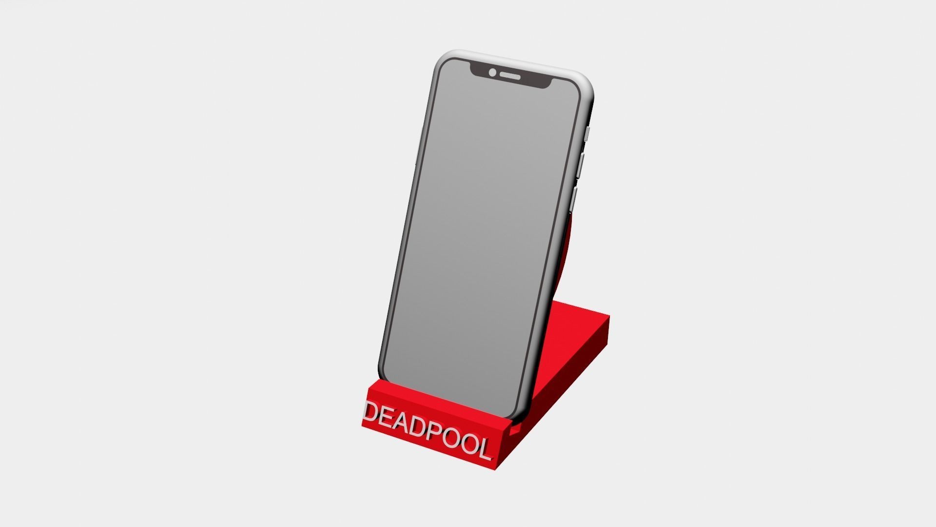 3D Deadpool Phone Holder 3D print model_1
