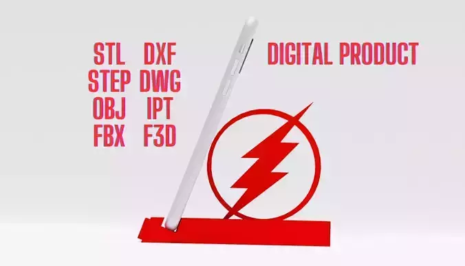 3D Flash Phone Holder 3D print model