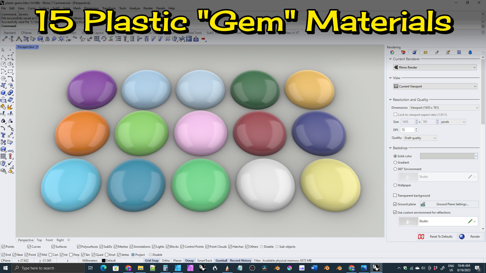 Jewelry Material Library for Rhino Texture CGTrader