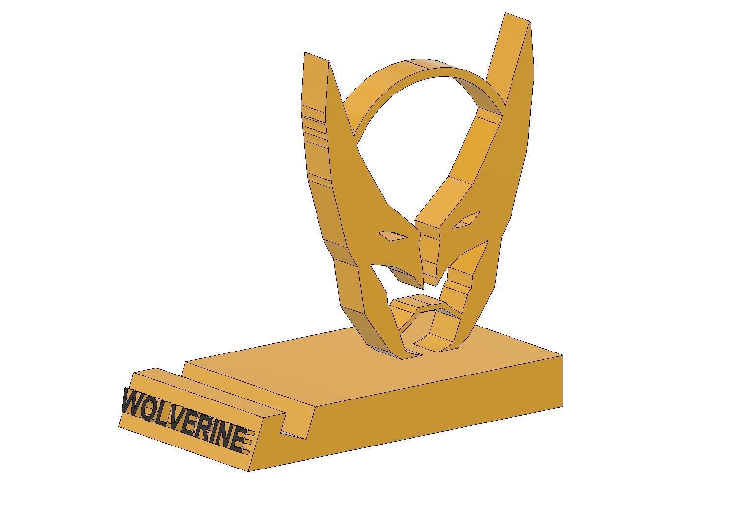 3D Wolverine Phone Holder 3D print model_2
