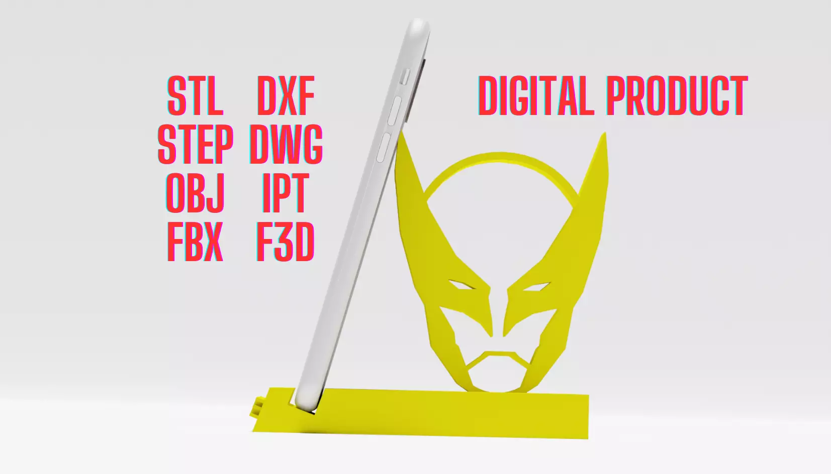 3D Wolverine Phone Holder 3D print model_0