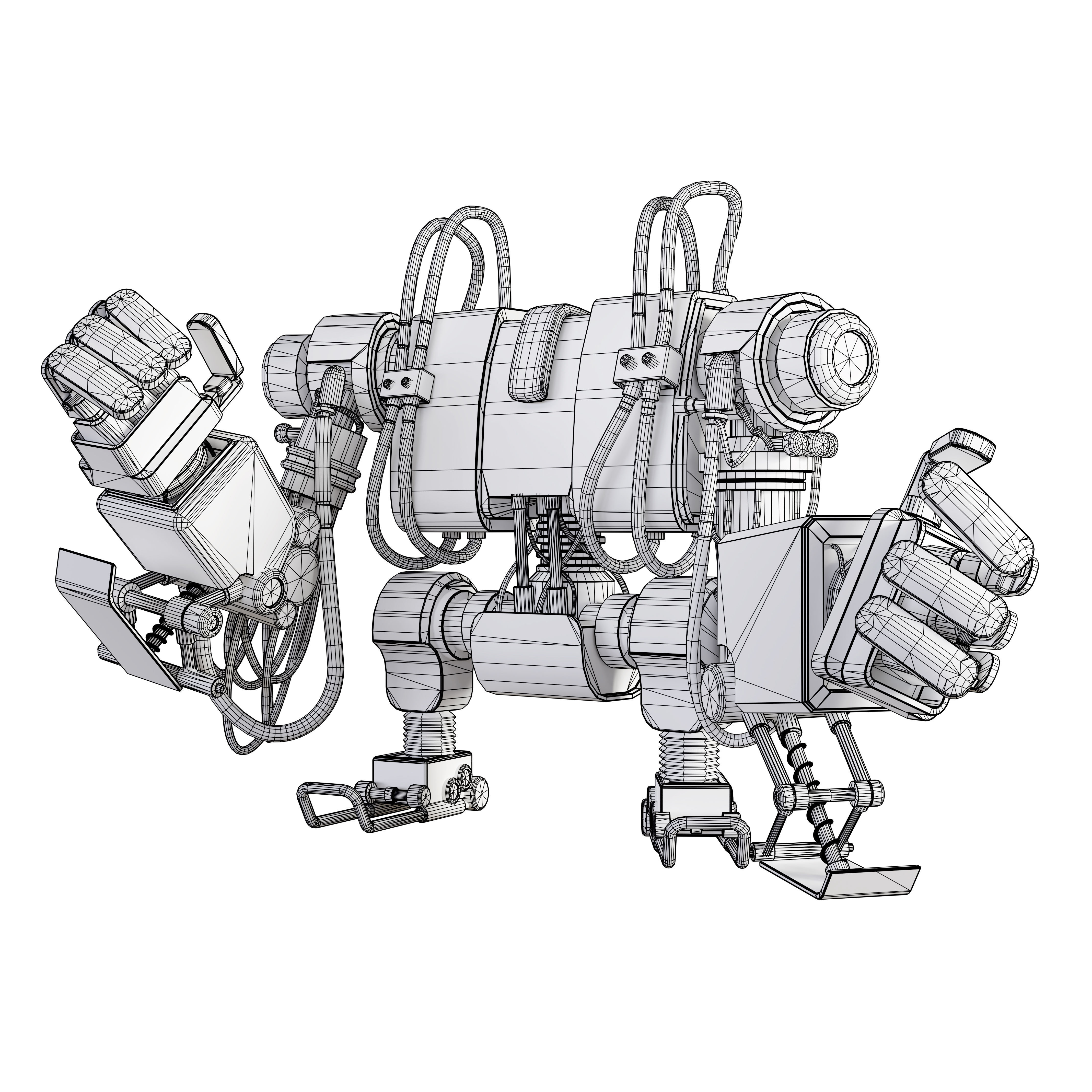 Skatetron-Game Asset Low-poly 3D model_4