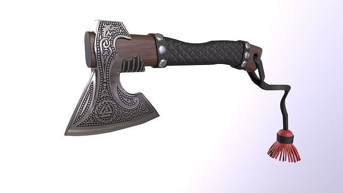  Viking ax LowPoly GameReady 3D model Low-poly 3D model