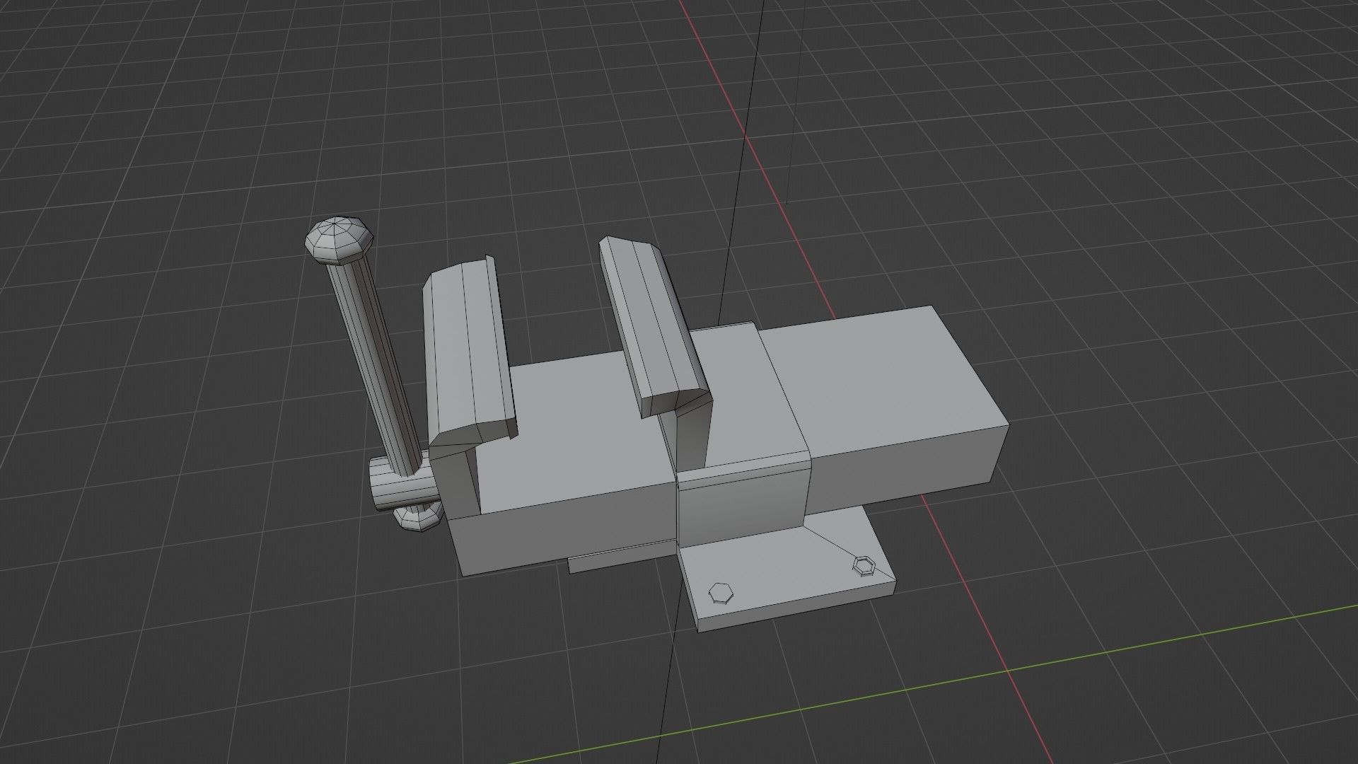 Grim Grip Butcher Leg Clamp for Slaughter Table Low-poly 3D model_9