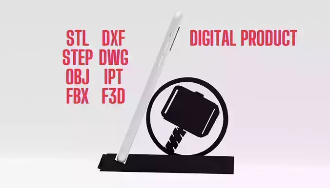 3D Thor Phone Holder