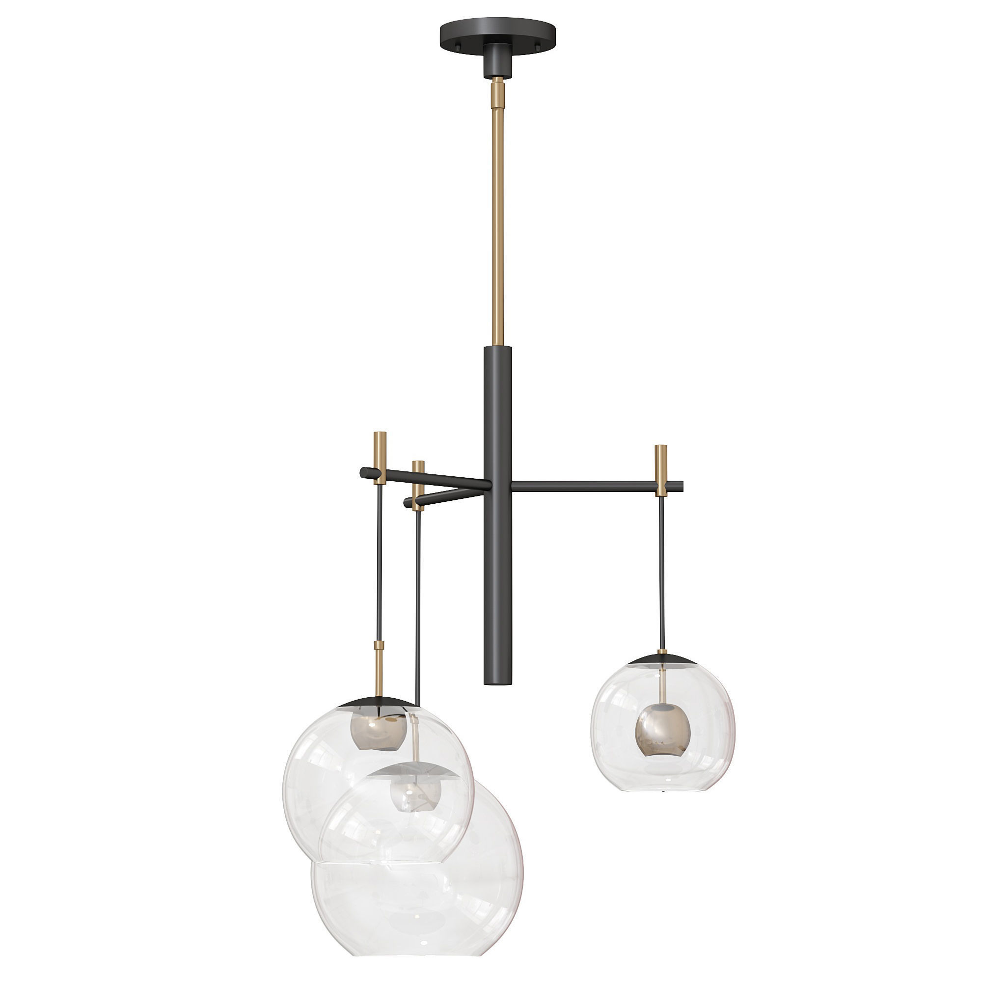 Nucleus Multi Light Pendant By ET2 3D model_1