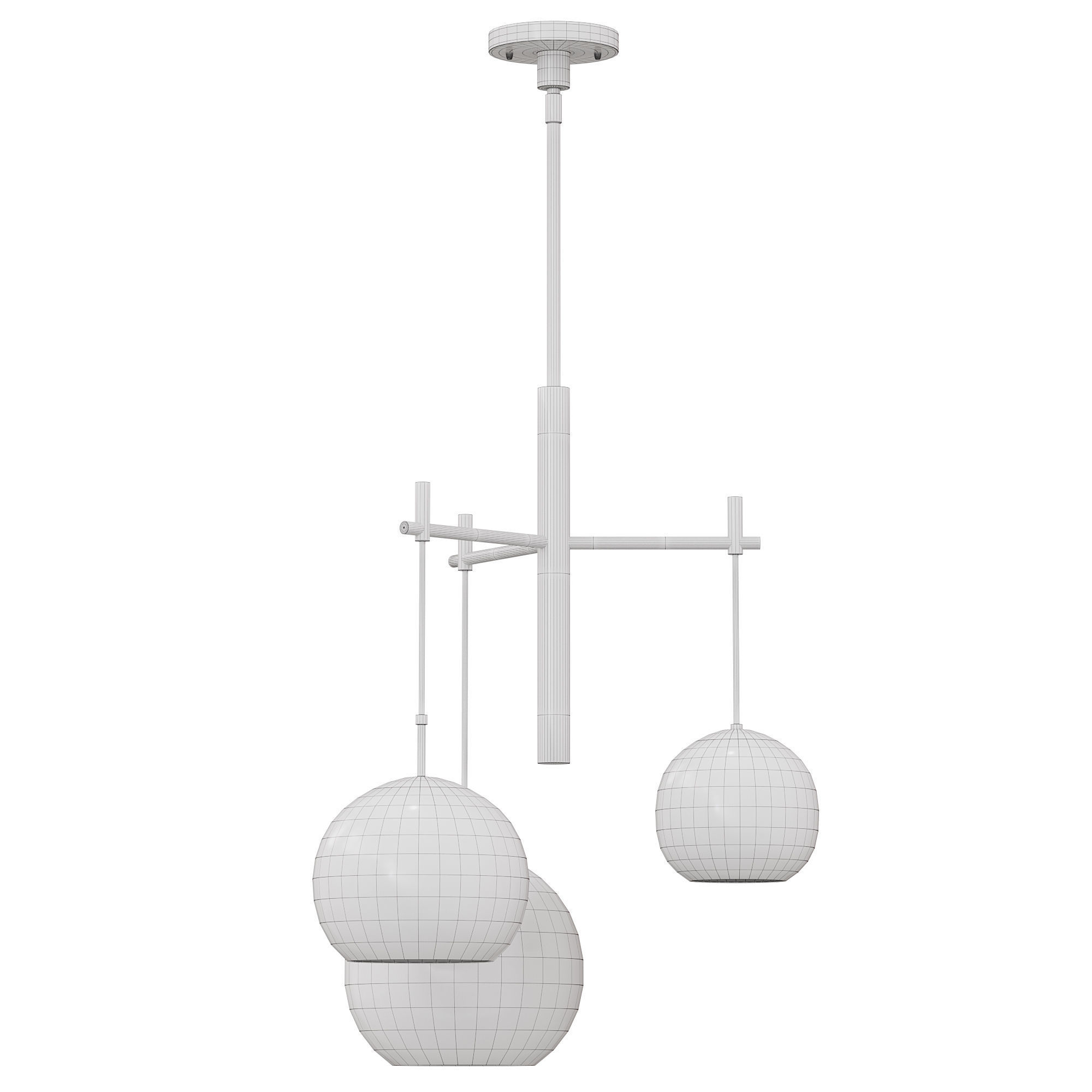 Nucleus Multi Light Pendant By ET2 3D model_2