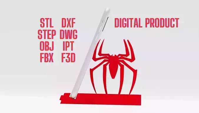 3D Spider Man Phone Holder 3D print model