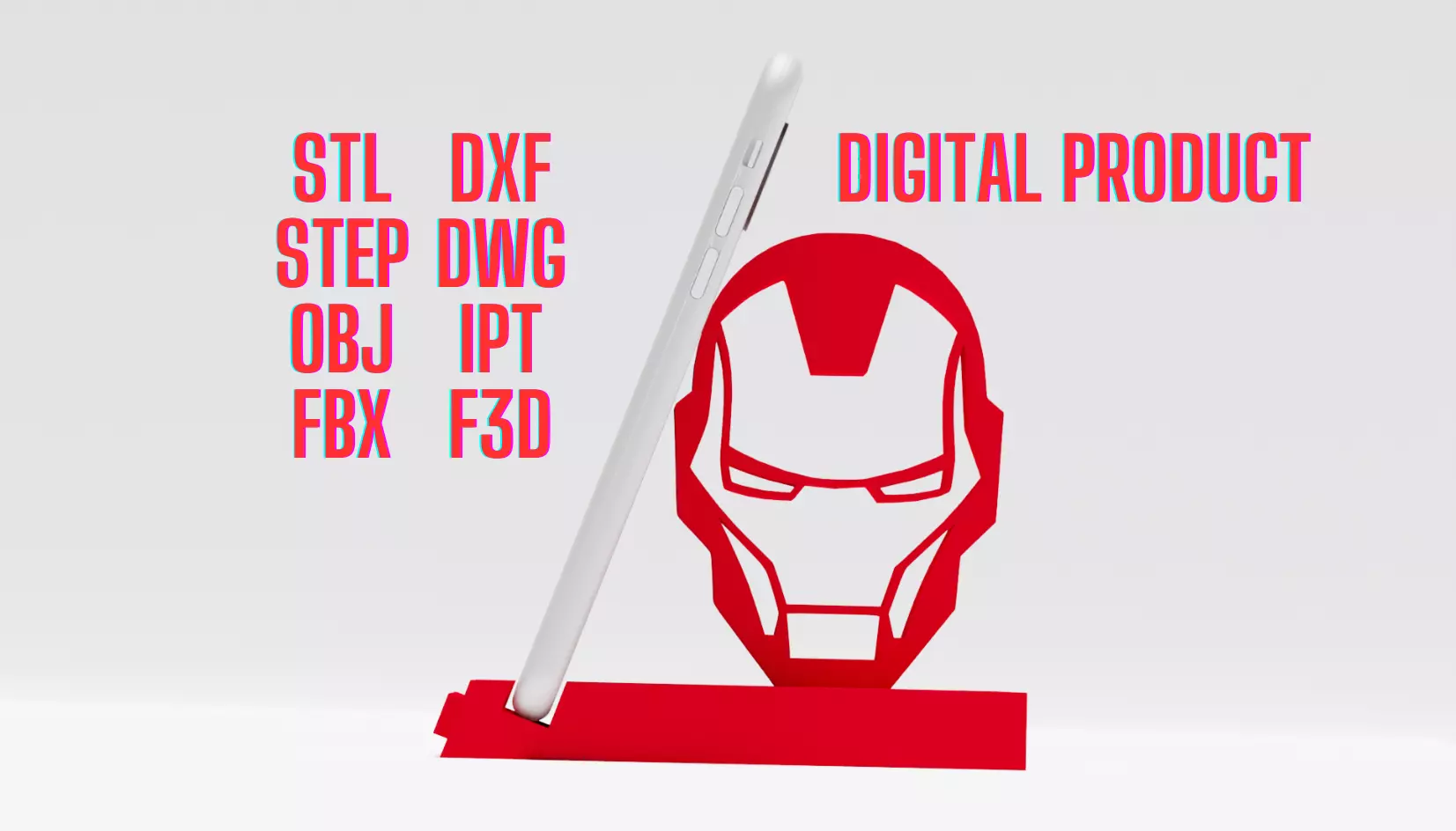 3D Iron Man Phone Holder 3D print model_0