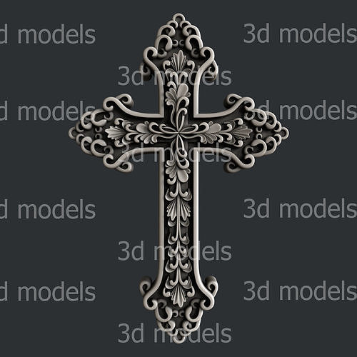 3d STL models for CNC or 3d printer  cross24 3D model