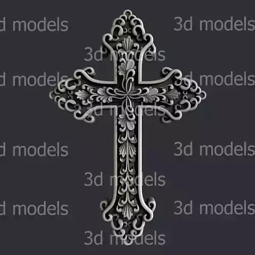 3d STL models for CNC or 3d printer  cross24