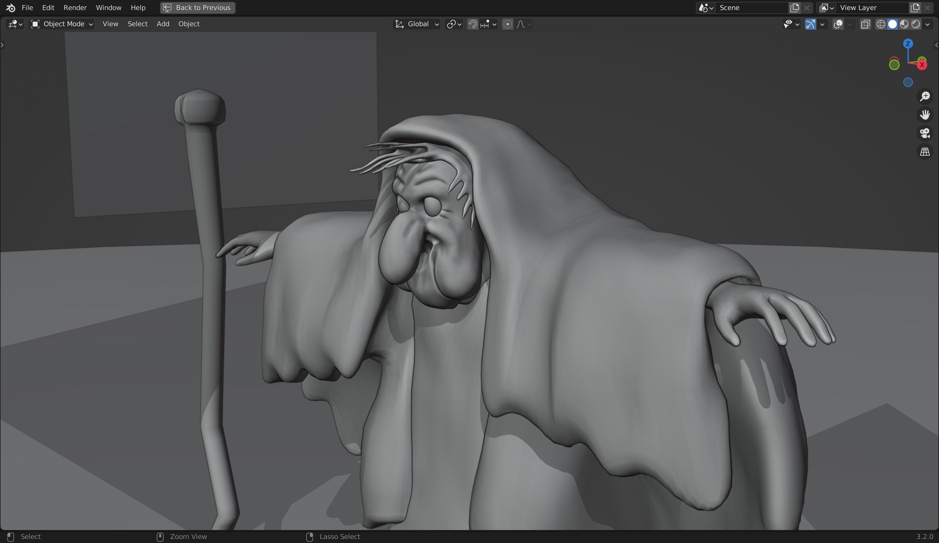 Wicked Weevil Witch 3d Model Low-poly 3D model_7