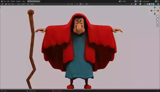 Wicked Weevil Witch 3d Model