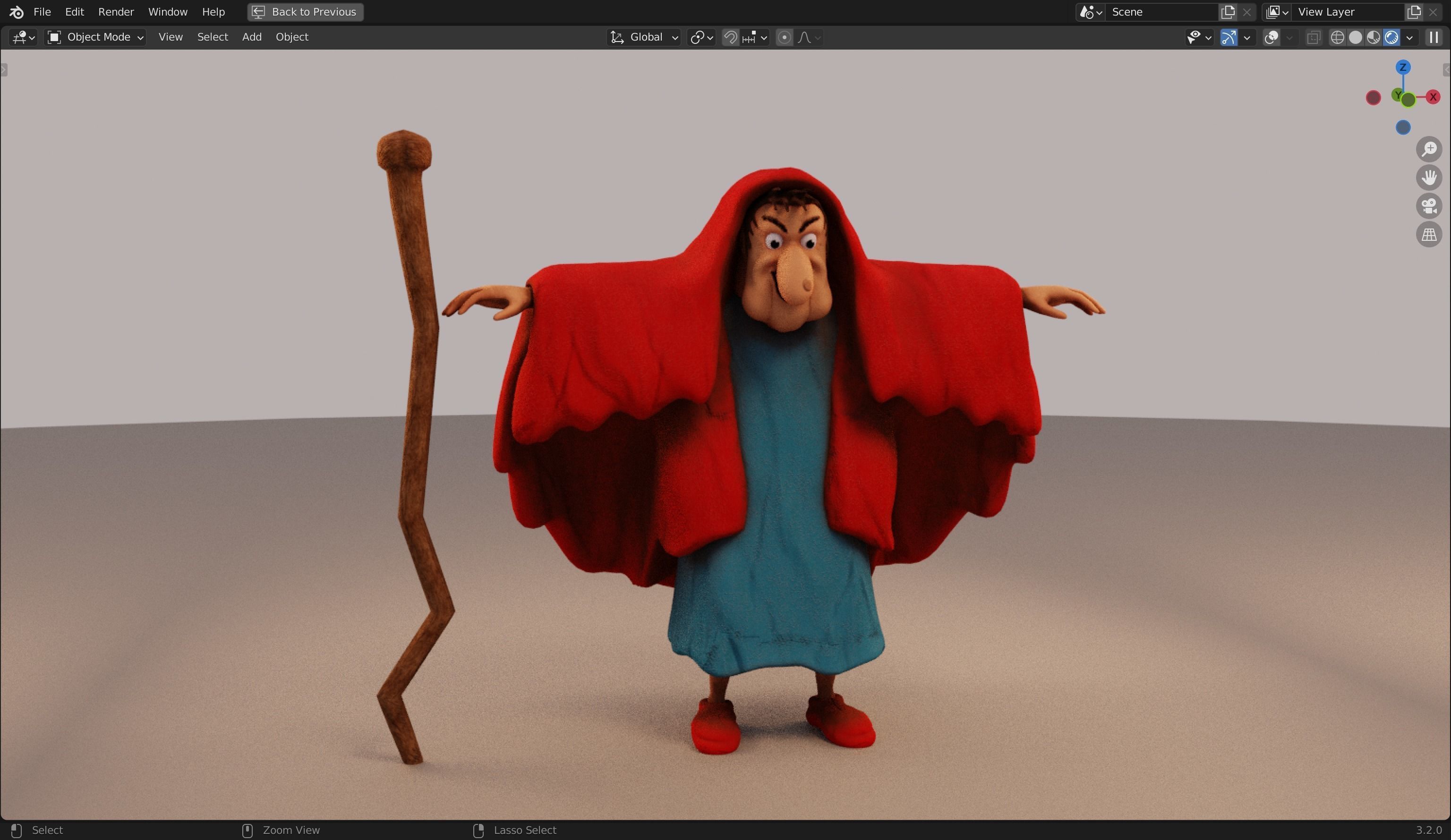 Wicked Weevil Witch 3d Model Low-poly 3D model_4