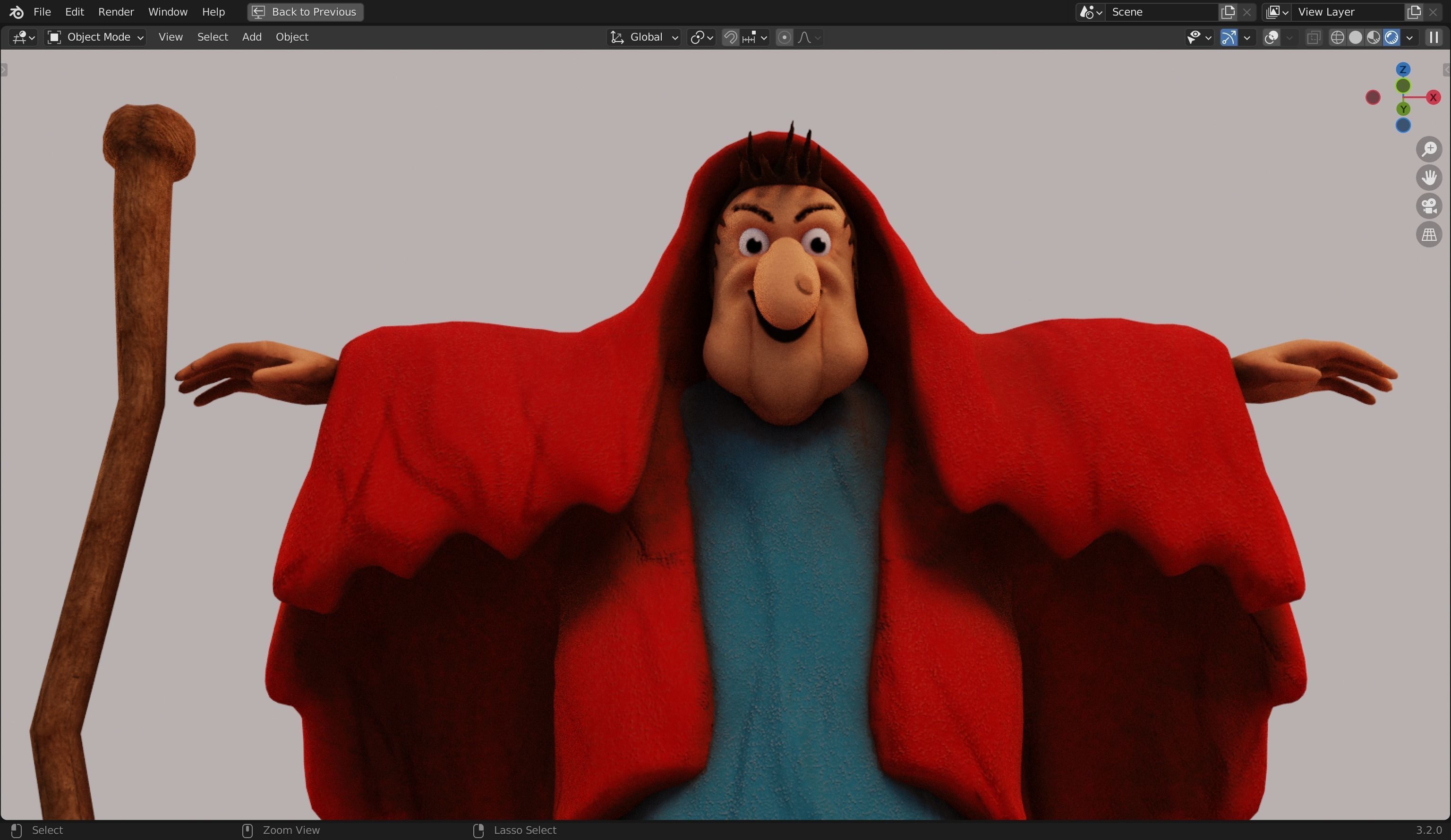 Wicked Weevil Witch 3d Model Low-poly 3D model_6