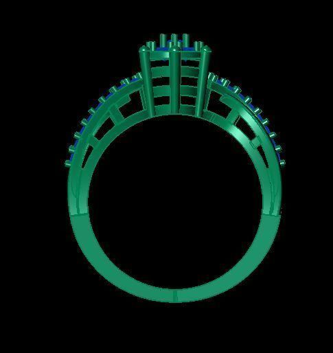 wedding ring 3D print model_13