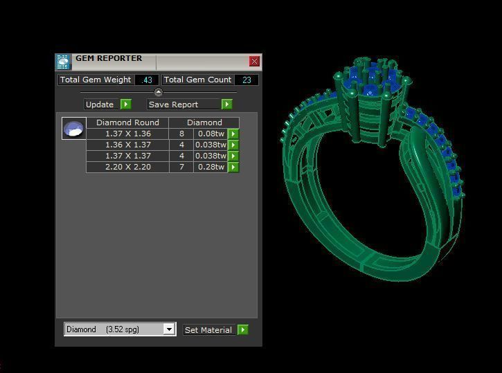 wedding ring 3D print model_18