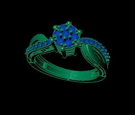 wedding ring 3D print model_11