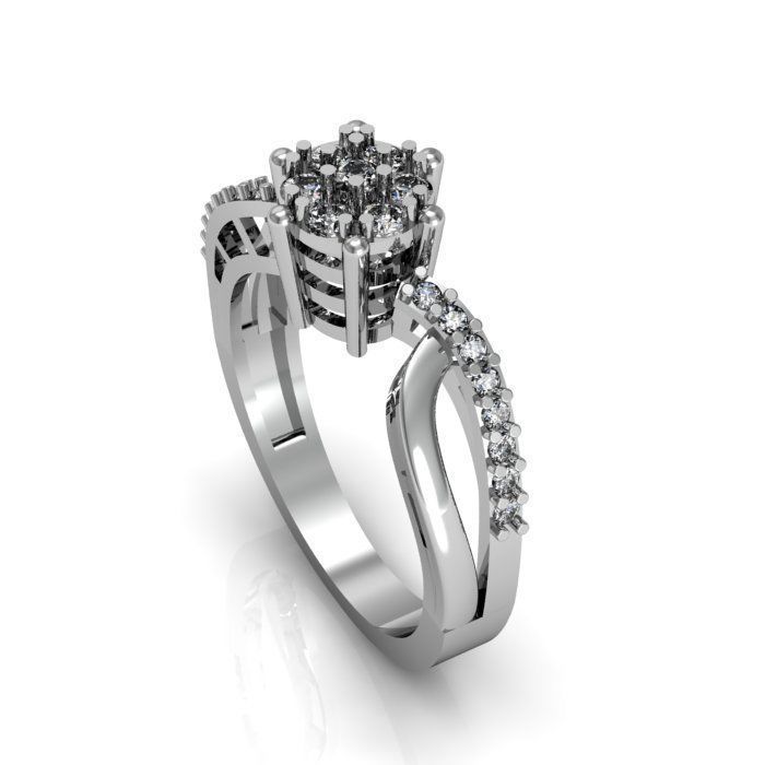 wedding ring 3D print model_1