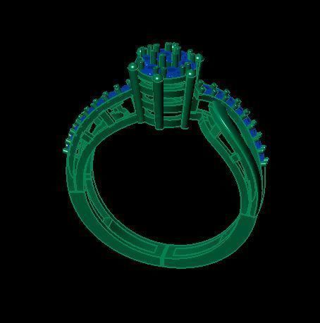 wedding ring 3D print model_9