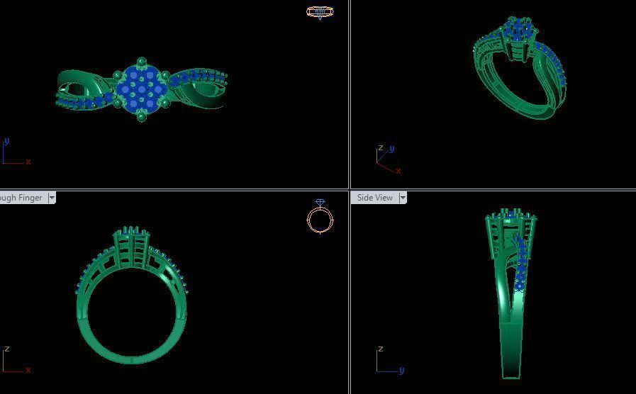 wedding ring 3D print model_15