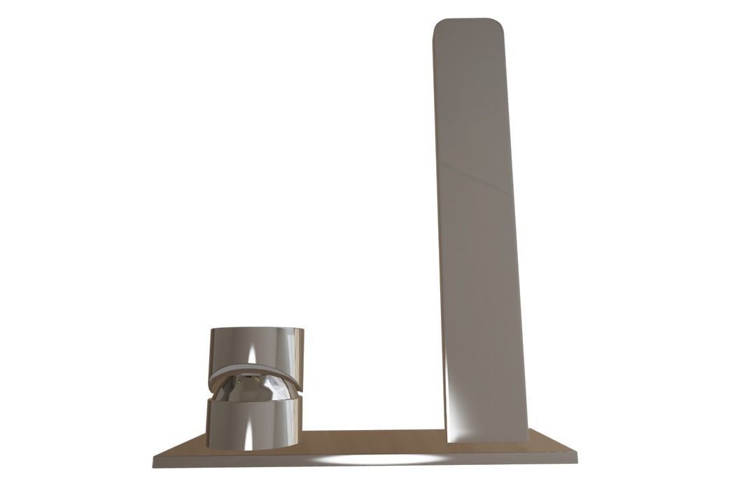 Grohe Product-faucet-Linear Two Hole  Basin Mixer L-Size Low-poly 3D model_2