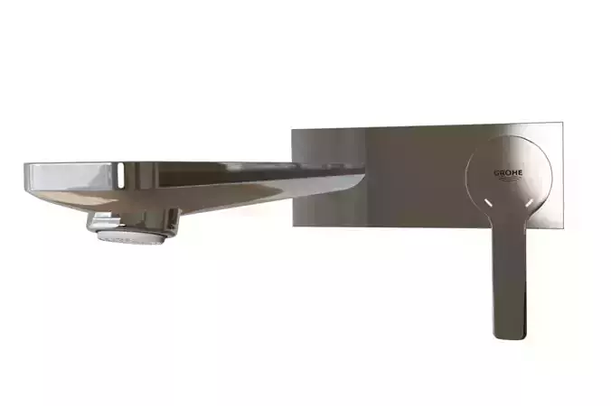 Grohe Product-faucet-Linear Two Hole  Basin Mixer L-Size Low-poly 3D model