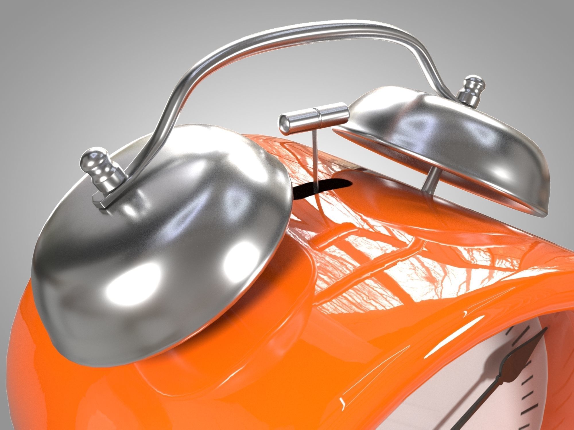 Alarm Clock 01 Low-poly 3D model_2