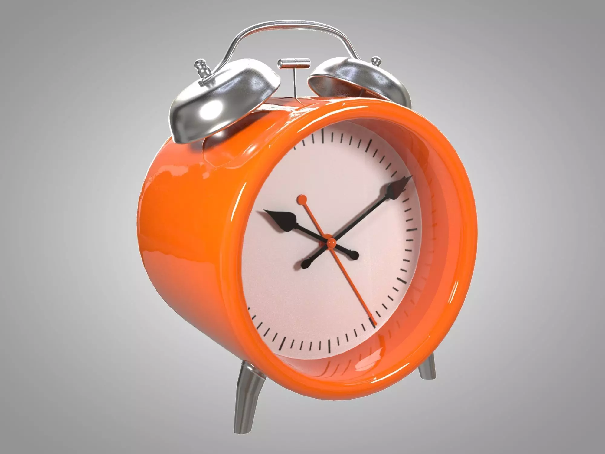 Alarm Clock 01 Low-poly 3D model_0