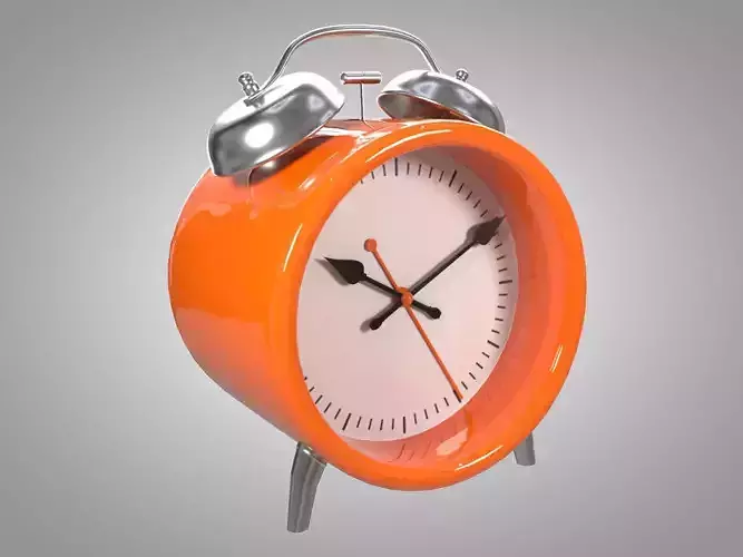 Alarm Clock 01 Low-poly 3D model