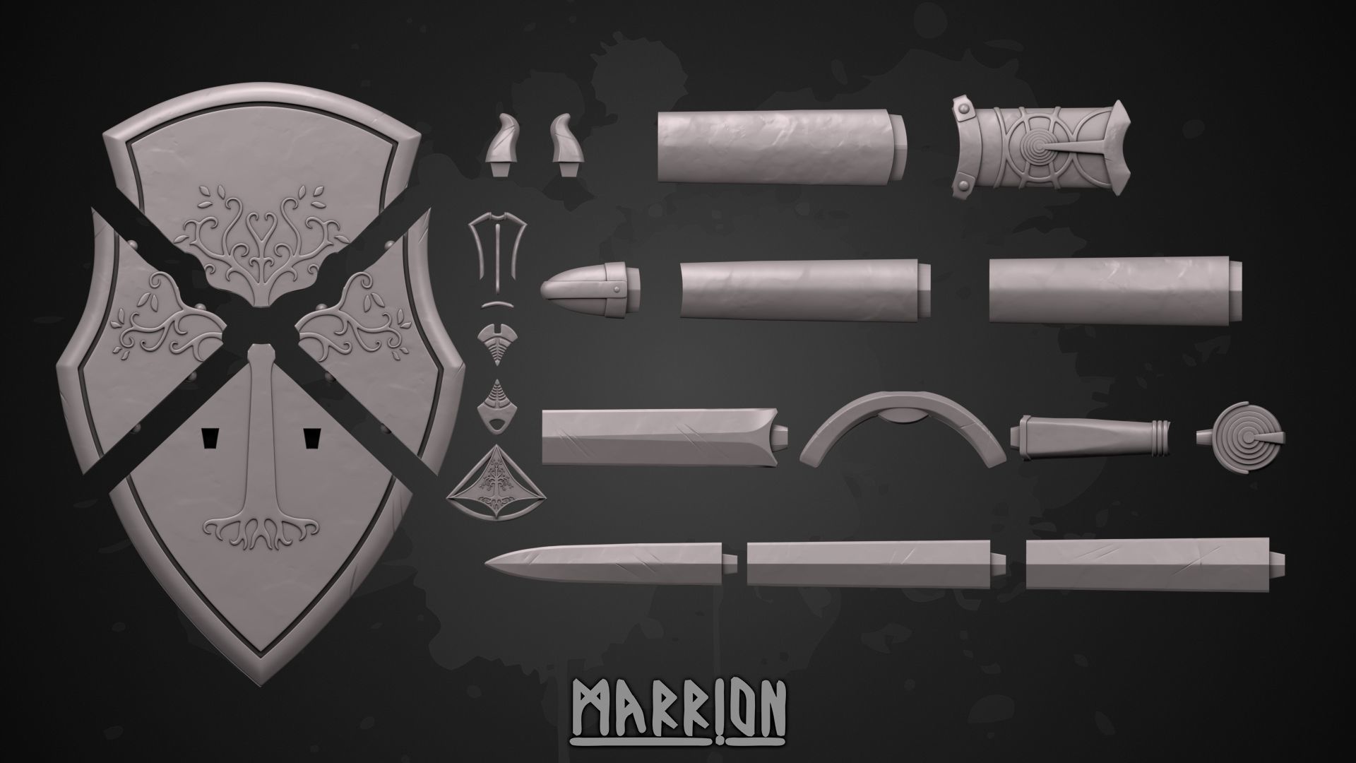 Gondorian Infantry Sword 3D print model_9