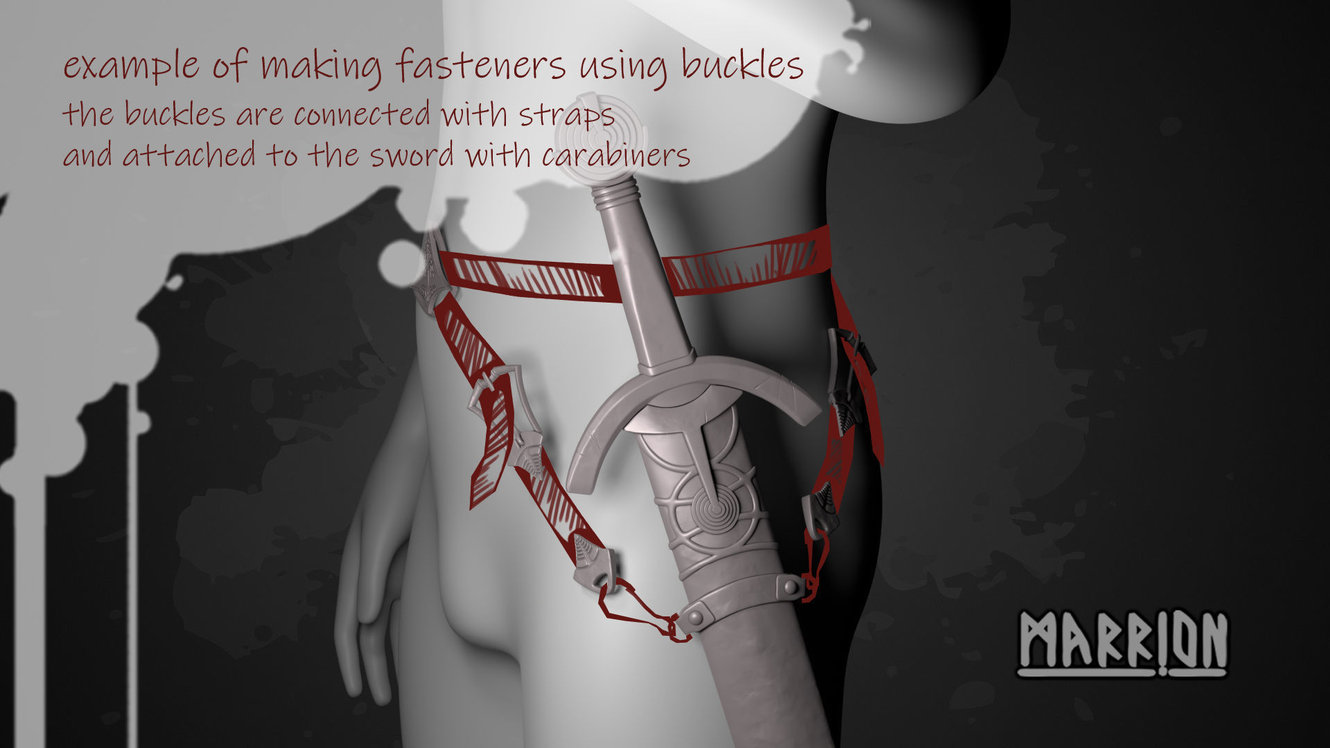 Gondorian Infantry Sword 3D print model_7