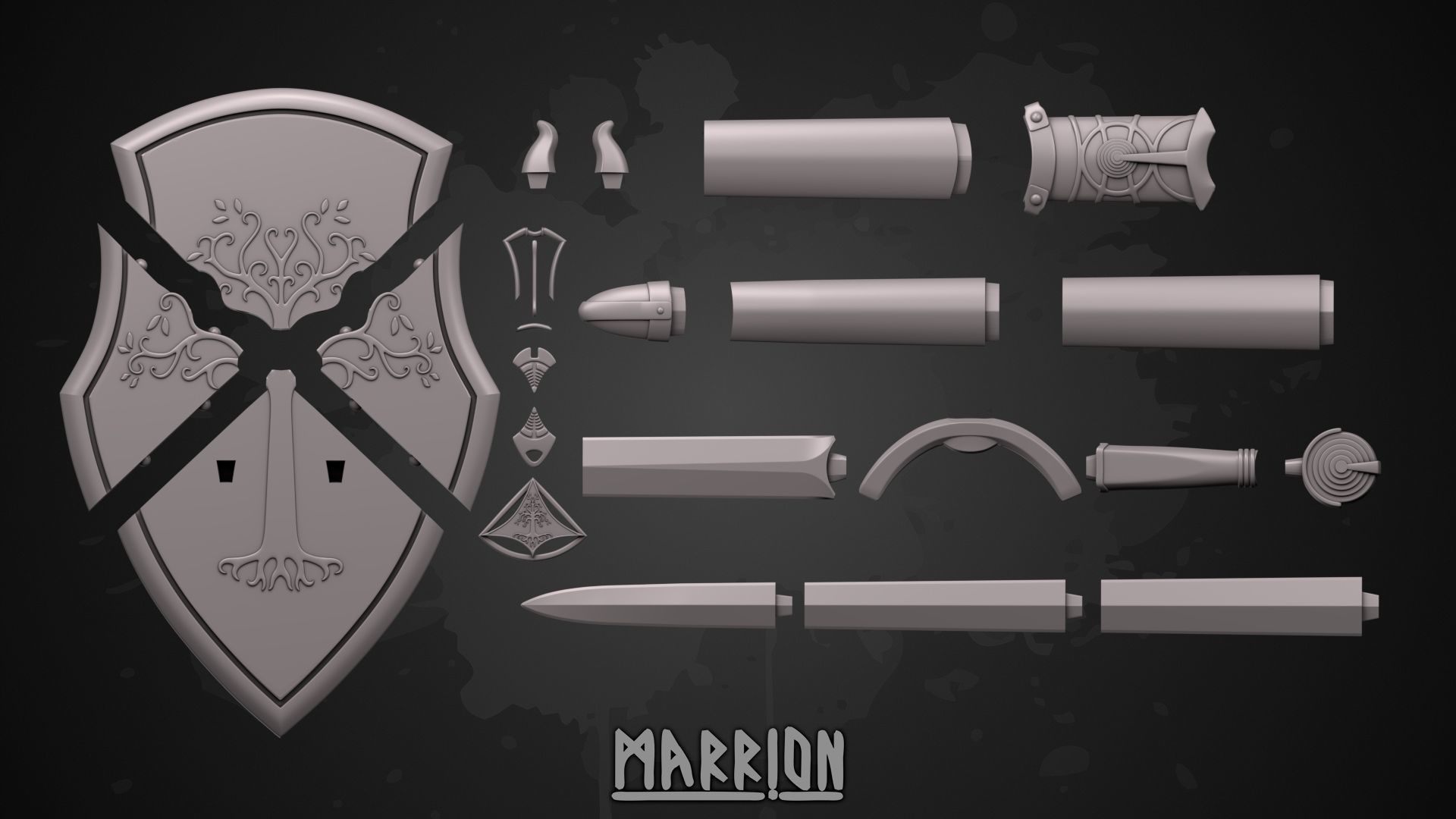 Gondorian Infantry Sword 3D print model_11