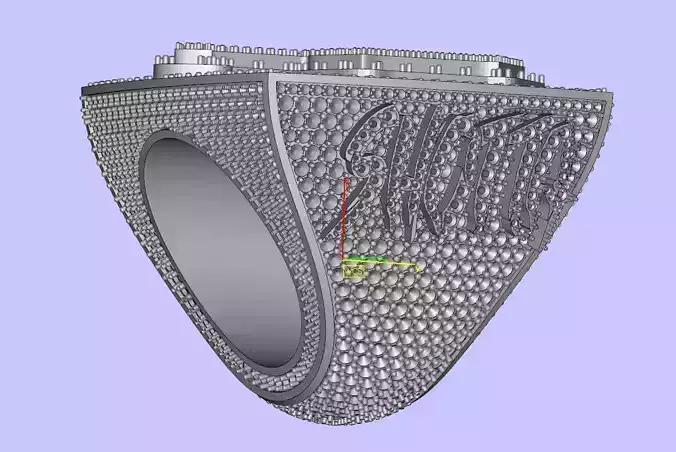 Bling The Eye SHOTTA Pave Set Diamond Ring 