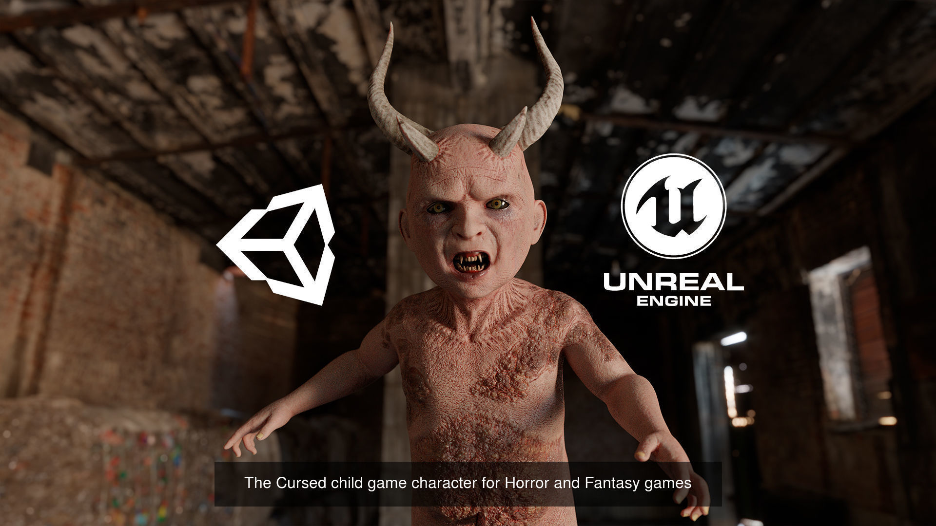 Mythical creatures pack game characters for Horror and Fantasy 3D Model Collection_7