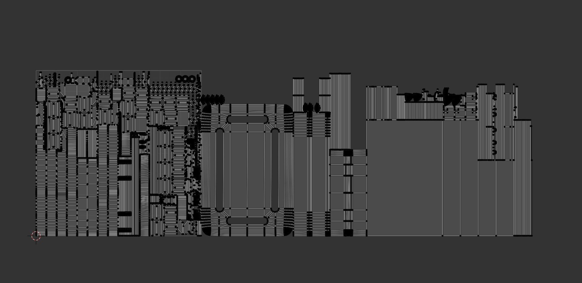 Sci-fi Crate Yellow Low-poly 3D model_4