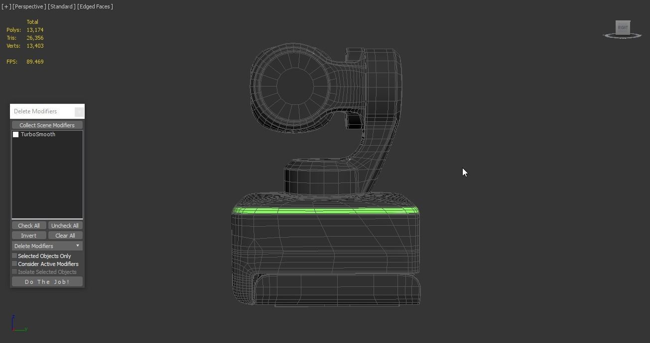 USB Webcam Insta360 Link  Low-poly 3D model_4