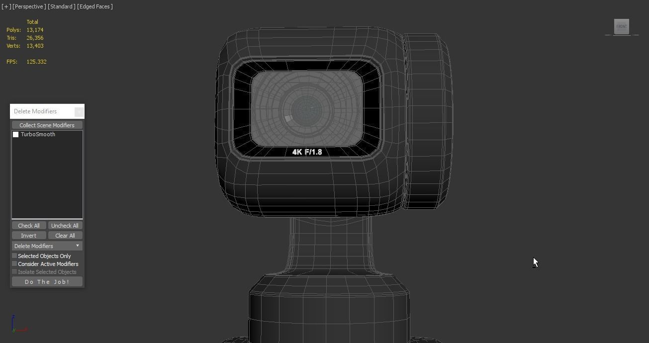 USB Webcam Insta360 Link  Low-poly 3D model_6