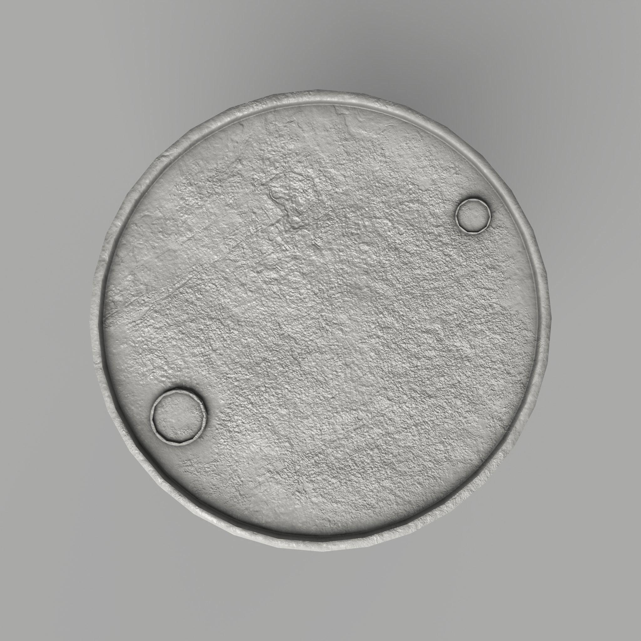 Oil Barrel Drum Metal Rusty Free low-poly 3D model_14