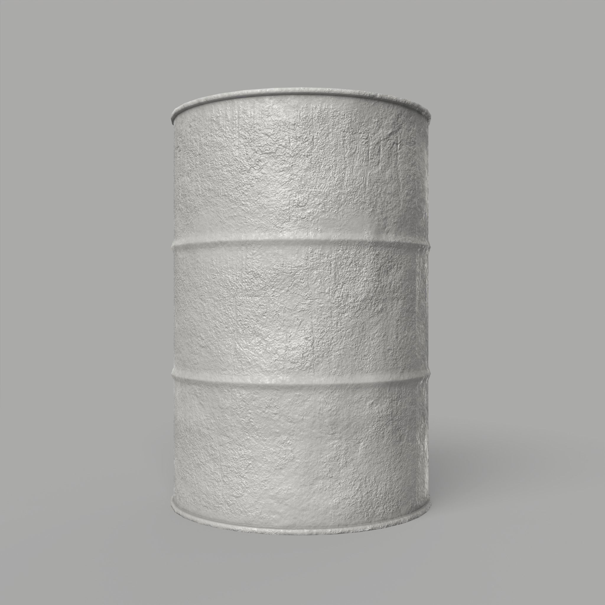 Oil Barrel Drum Metal Rusty Free low-poly 3D model_11