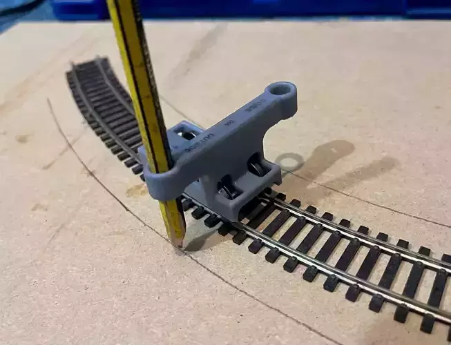 OO Curved Platform Distance Tool 3D print model