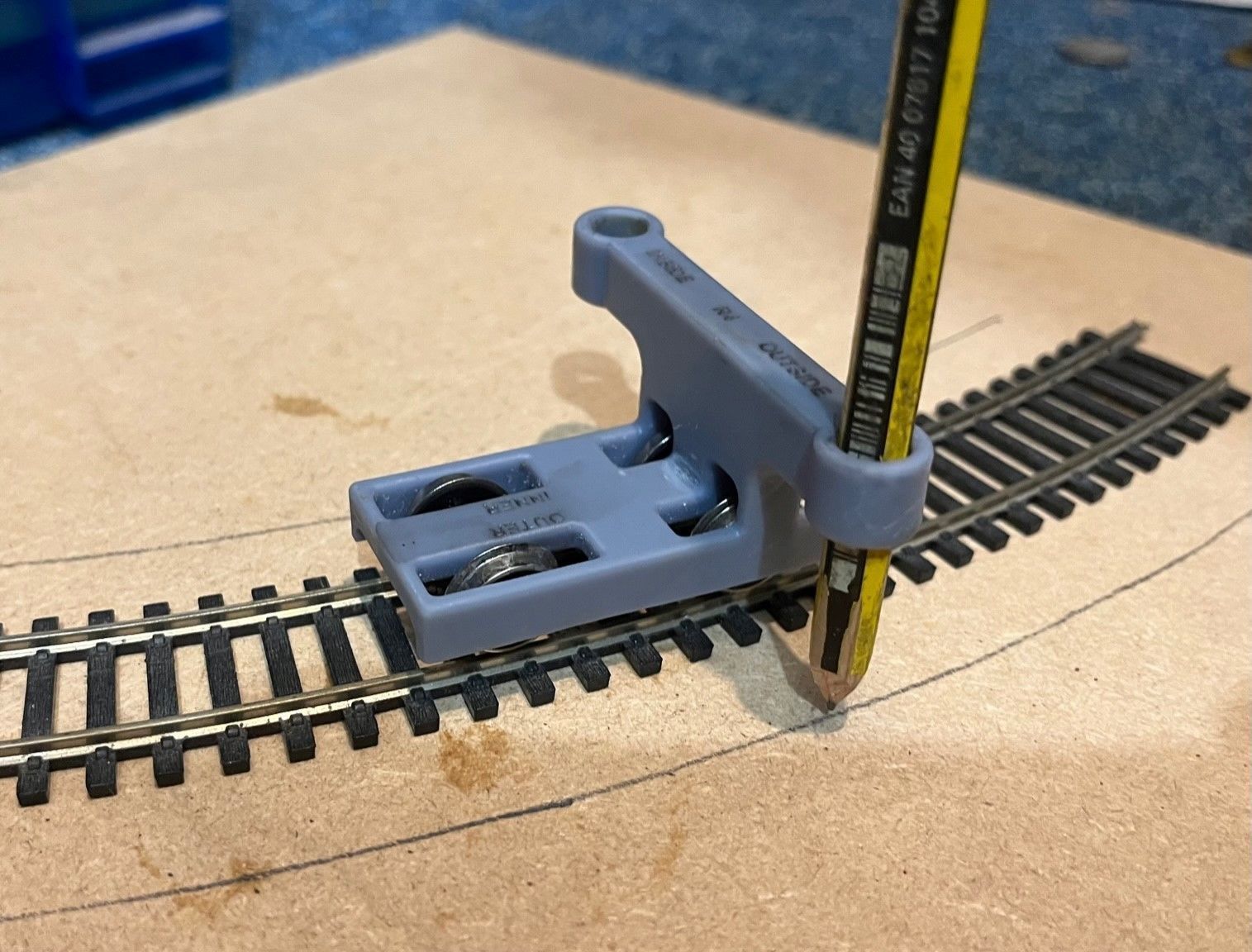 OO Curved Platform Distance Tool 3D print model_1