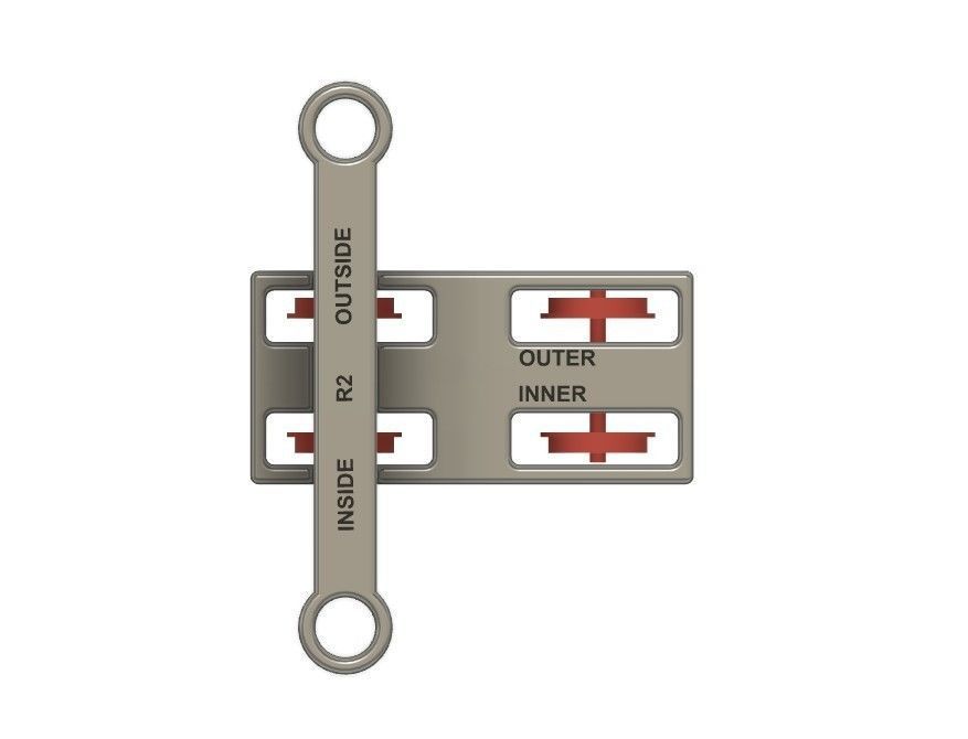 OO Curved Platform Distance Tool 3D print model_9