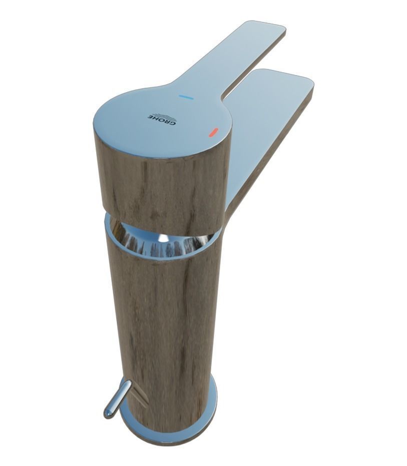 Grohe Product-faucet- LinearSingle-lever Basin Mixer  Low-poly 3D model_2