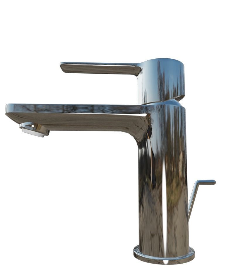 Grohe Product-faucet- LinearSingle-lever Basin Mixer  Low-poly 3D model_1
