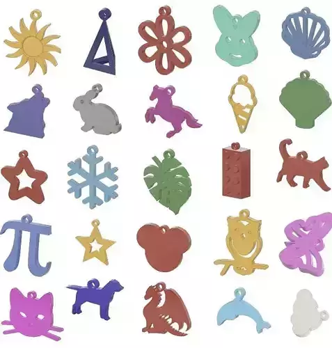 25 Pairs of Earrings for 3D Printer