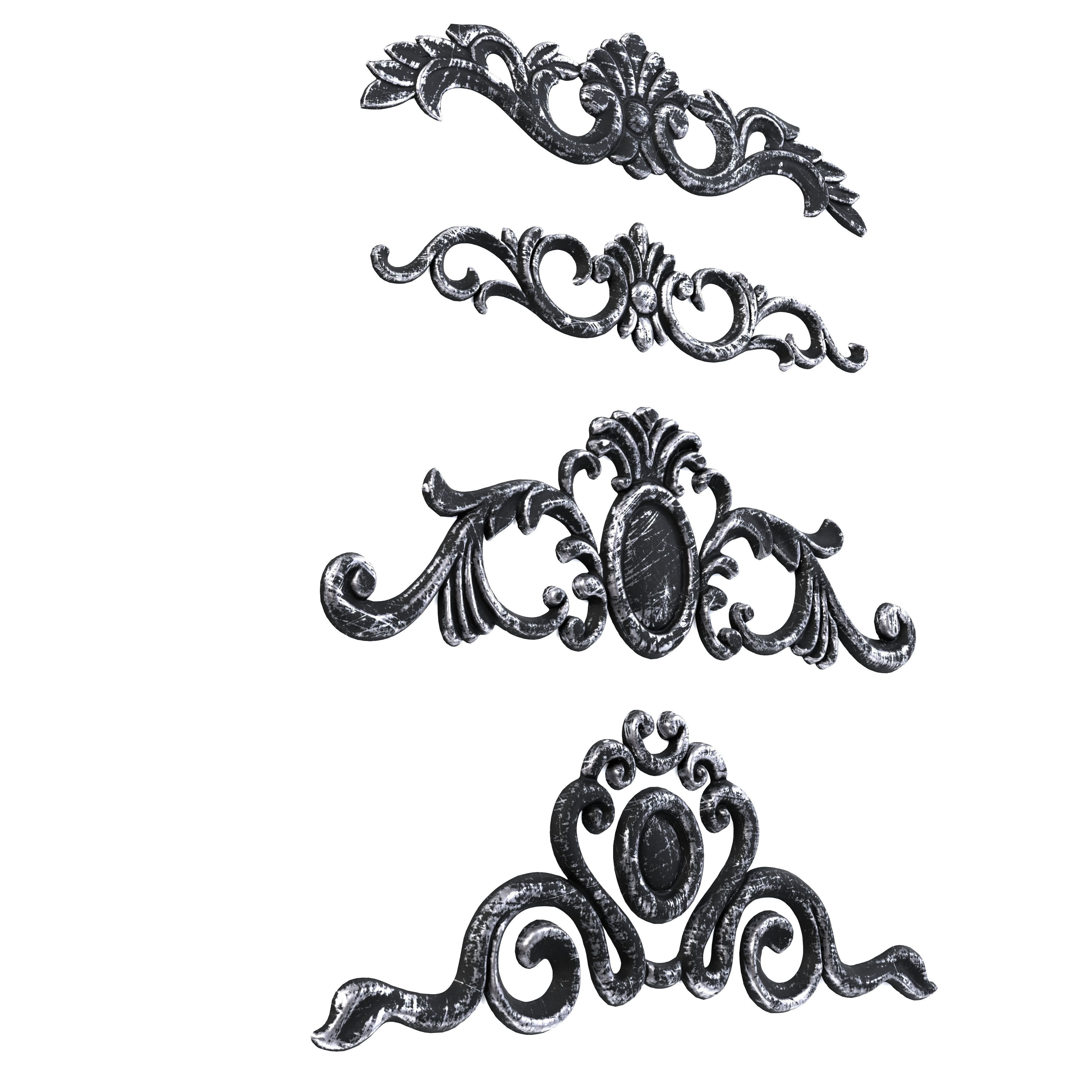 4 Low-Poly Ornament Vol 08-3 Low-poly 3D model_6