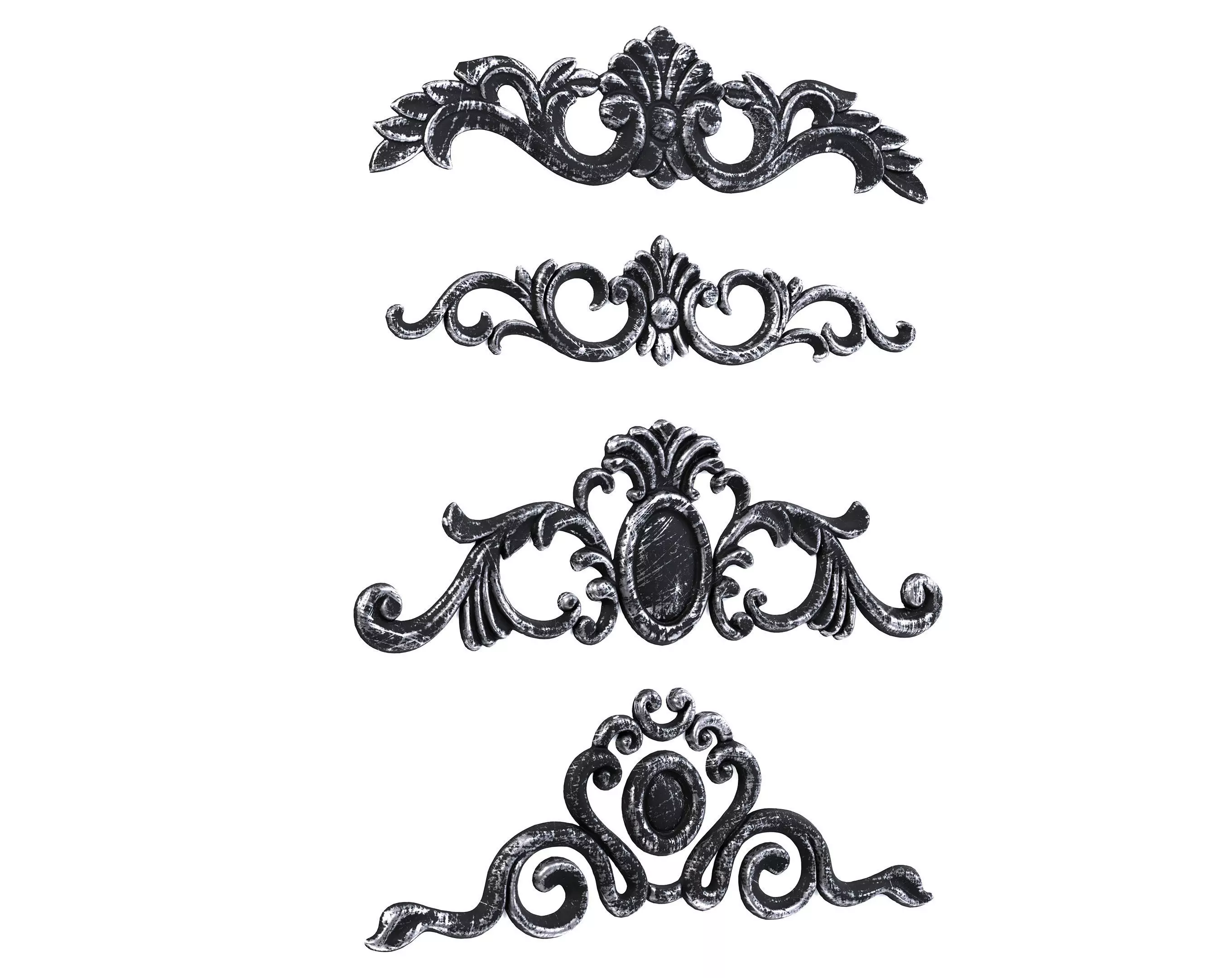 4 Low-Poly Ornament Vol 08-3 Low-poly 3D model_0