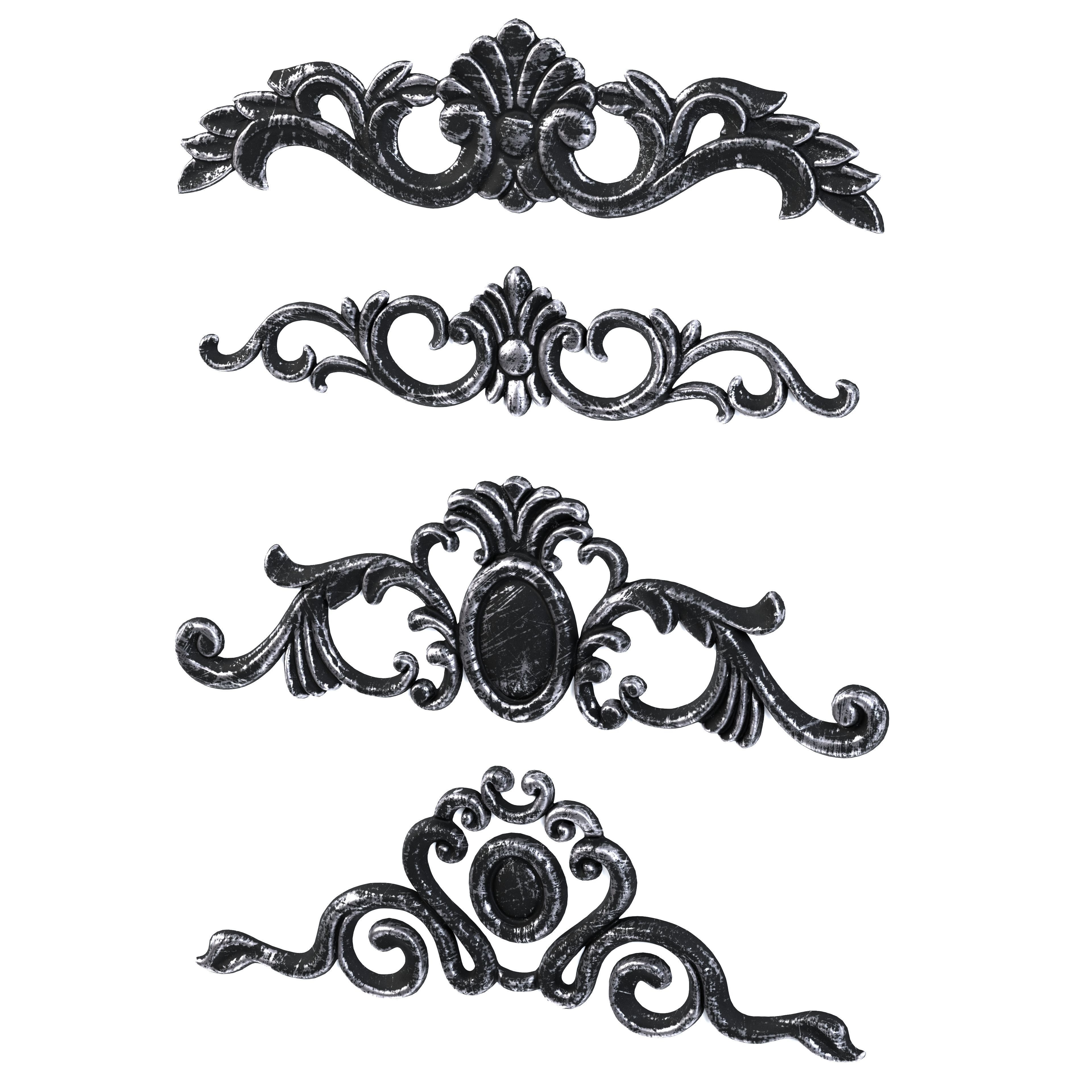 4 Low-Poly Ornament Vol 08-3 Low-poly 3D model_4