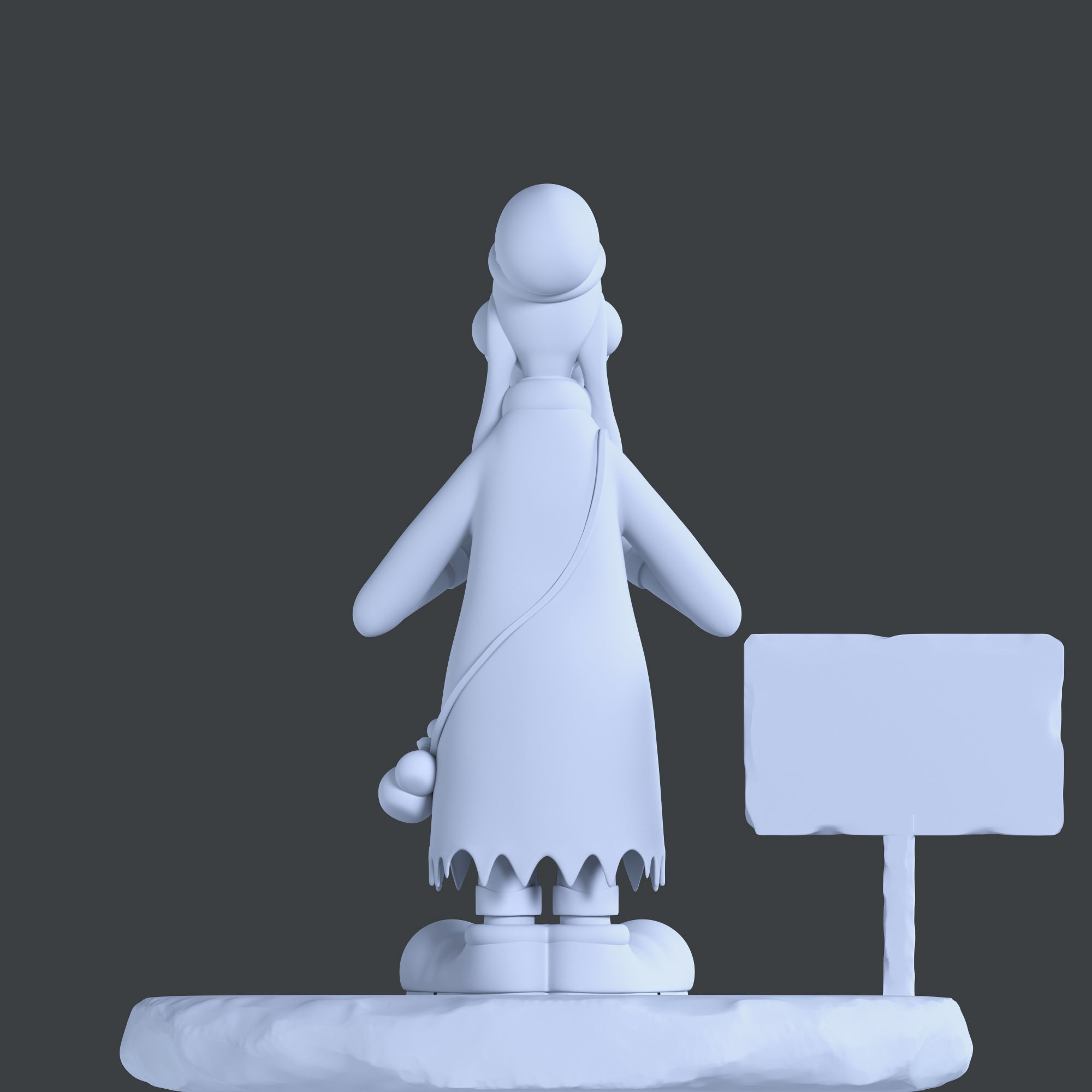 Tramp Goofy 3D print model_3